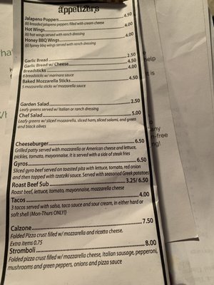 Menu photo 2 Milano's Avon, IL