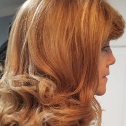 Kerasilk treatment, color highlights and cut by Ann