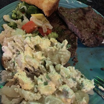 Tubby's Tavern - New York steak plate ($12.99?), over cooked and fatty. Baked potato not cooked, Overcooked frozen veggies. Sorry guys, it was crap. - Sports Bars Near Me - Whittier, California Tubby's Tavern - New York steak plate ($12.99?), over cooked and fatty. Baked potato not cooked, Overcooked frozen veggies. Sorry guys, it was crap. - Sports Bars Near Me - Whittier, California