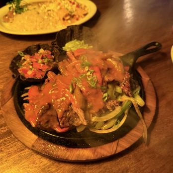Baja Cantina Grill & Filling Station - Baja's Flamin' Fajitas with Carne Asada - Mexican Near Me - Carmel, California