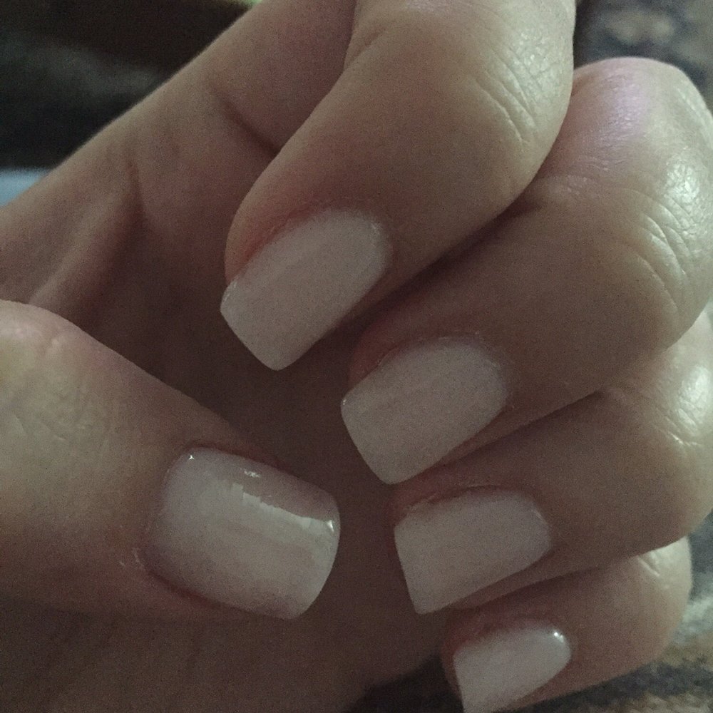 Angel Nail Spa - Tips with powder gel polish. JoJo does it again!! The best! - Nail Salons Near Me - Wilton, Connecticut