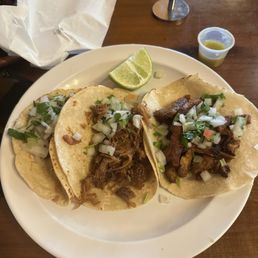 Al pastor and carnitas tacos Al pastor and carnitas tacos