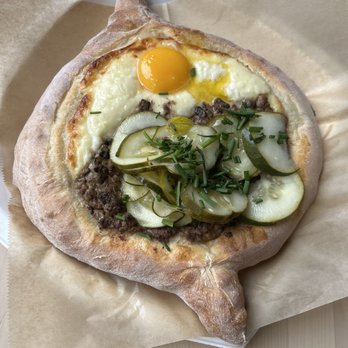 Skalka - Stroganoff khachapuri. - Breakfast & Brunch Near Me - Seattle, Washington Skalka - Stroganoff khachapuri. - Breakfast & Brunch Near Me - Seattle, Washington