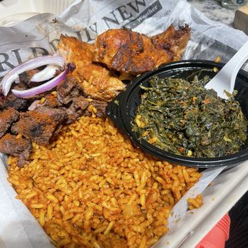 Spice Kitchen West African Grill - Steak Suya Plate (half Chicken Suya Plate) - African Near Me - Hyattsville, Maryland