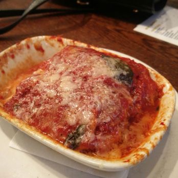 Pizzeria Via Mercanti - Parmigiana Di Melanzane - battered layers of eggplant baked in tomato sauce with parmigiano - Pizza Near Me - Toronto, Ontario