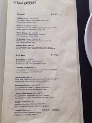 Menu photo 4 Blu Ginger Castle Hill, NSW