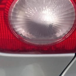 water in the tail light