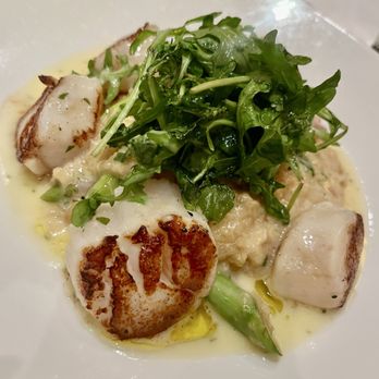 The Capital Grille - Seared Sea Scallops with Maine Lobster and Asparagus Risotto - Steakhouses Near Me - San Antonio, Texas