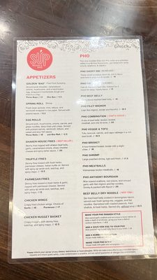 Menu photo 1 SUP Noodle Bar - Irvine Irvine, CA Menu photo 1 SUP Noodle Bar - Irvine Irvine, CA