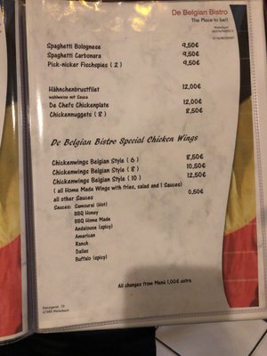 Menu photo 1 De Belgian Bistro Weilerbach, RP Menu photo 1 De Belgian Bistro Weilerbach, RP