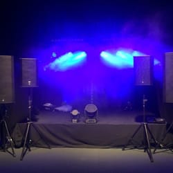 Osmond Electronics - Small stage set up with sound & lighting