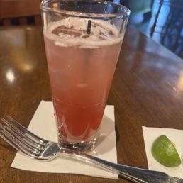 Mocktail with ginger beer. Mocktail with ginger beer.