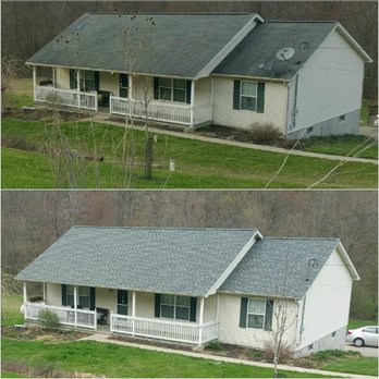Refined Roofing And Siding - Before and after a roof installation. This was paid for by insurance. - Roofing Near Me - Mansfield, Ohio
