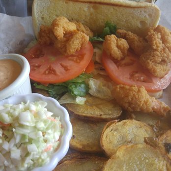 Kernel Restaurant - Shrimp po boy as it arrived, with American fries and coleslaw. - Diners Near Me - Owatonna, Minnesota