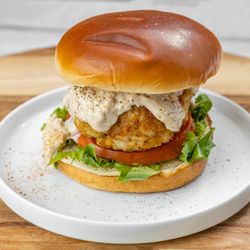 Charm City Eats - Double Down Sandwich- Crab Cake with Crab Dip on top