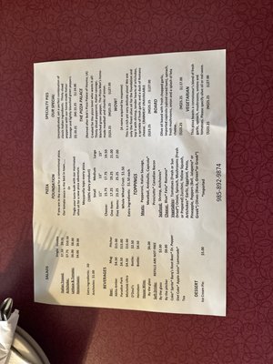 Menu photo 1 The Pizza Man of Covington Covington, LA Menu photo 1 The Pizza Man of Covington Covington, LA