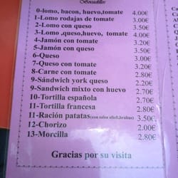 La Esquina De Socrates - Simple carta plastificada. "Bravas" con "b"?