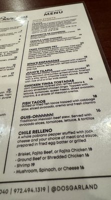 Menu photo 2 Dos Banderas Garland, TX Menu photo 2 Dos Banderas Garland, TX