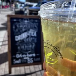The Spice and Tea Exchange - You can get any of their teas iced or hot.  I tried the Strawberry!
