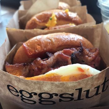 Eggslut - Brown Wrapper - Eggslut Logo. - Breakfast & Brunch Near Me - Los Angeles, California Eggslut - Brown Wrapper - Eggslut Logo. - Breakfast & Brunch Near Me - Los Angeles, California
