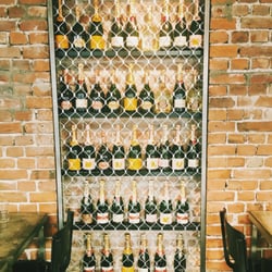 Champagneria - Wall of champagne!