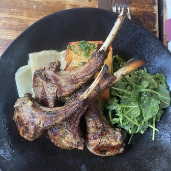 Balzem - Lamb chops 9/10: Deliciously cooked to perfection and the potato side was decadent. - Mediterranean Near Me - New York, New York Balzem - Lamb chops 9/10: Deliciously cooked to perfection and the potato side was decadent. - Mediterranean Near Me - New York, New York