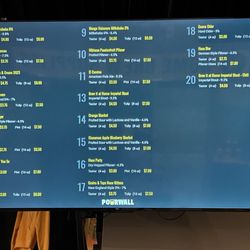 Grains and Taps - Beer menu