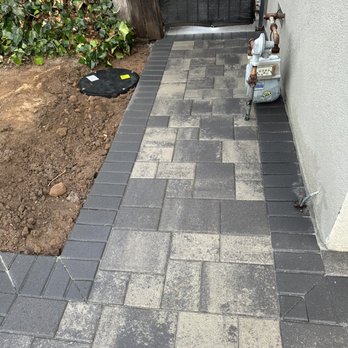 System Pavers - Walk way to the backyard. - Masonry/Concrete Near Me - Orange, California System Pavers - Walk way to the backyard. - Masonry/Concrete Near Me - Orange, California