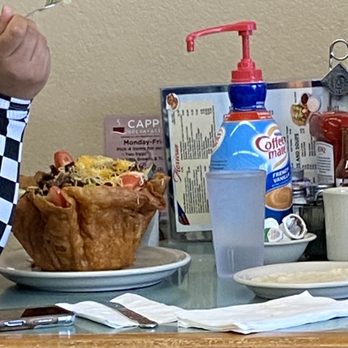 Cappy's Breakfast Cafe - Look at size of this taco salad - Breakfast & Brunch Near Me - Tucson, Arizona