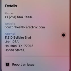 Horizon Healthcare Clinic - The business address
