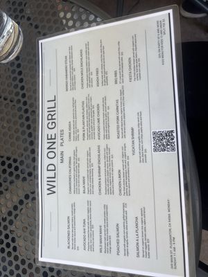 Menu photo 3 Wild One Pleasanton, CA