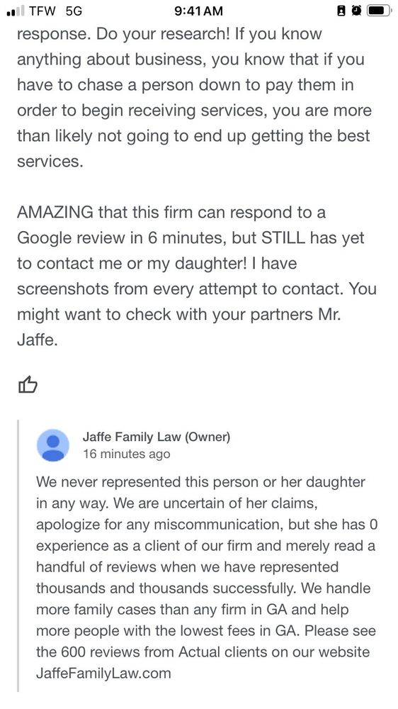 Jaffe Family Law - divorce attorney in Dunwoody, GA