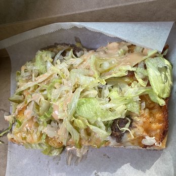 Favorite's Pizzeria - Big Mac Pizza Slice - Pizza Near Me - Amherst, New York