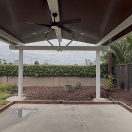 Awesome two tone patio cover Awesome two tone patio cover