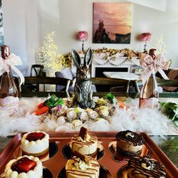 I couldn't resist taking a picture of my desserts in this beautiful shop