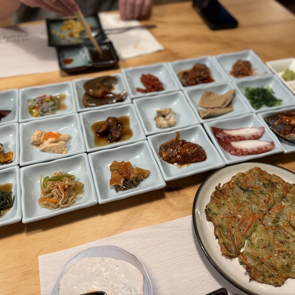 Sashimi Day - Banchan and pancake - Sushi Bars Near Me - Las Vegas, Nevada Sashimi Day - Banchan and pancake - Sushi Bars Near Me - Las Vegas, Nevada