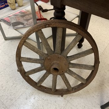 Gallery 2 - Pair of small wood spike wagon wheels - Antiques Near Me - Union City, Tennessee