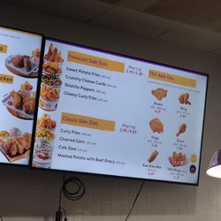 Menu board inside