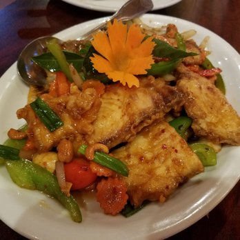 Arches Thai - Tilapia with cashews - Thai Near Me - Moab, Utah Arches Thai - Tilapia with cashews - Thai Near Me - Moab, Utah