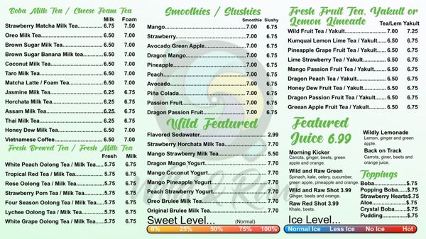 Menu photo 3 Wild & Raw Ormond Beach, FL