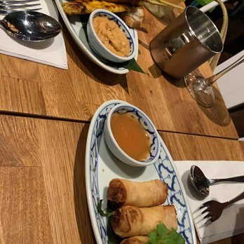 Glur - Chicken satay and Vegetable Spring Roll - Thai Near Me - New York, New York