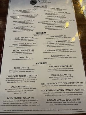 Menu photo 1 Raven Gastropub Scottsdale, AZ Menu photo 1 Raven Gastropub Scottsdale, AZ