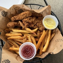 Chicken tenders and fries Chicken tenders and fries