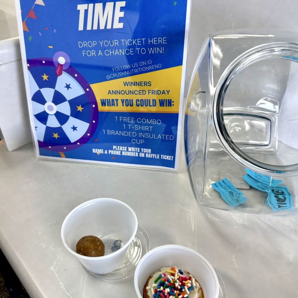 Elite Experience: Crush Nutrition - Raffle time! - Yelp Events Near Me - Reno, Nevada Elite Experience: Crush Nutrition - Raffle time! - Yelp Events Near Me - Reno, Nevada
