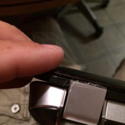 PC Repair Center - Glued the hinges on cuz they broke the tabs that hold them in place.