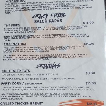 Tnt burger - Menu, page 4 - Food Trucks Near Me - Tampa, Florida