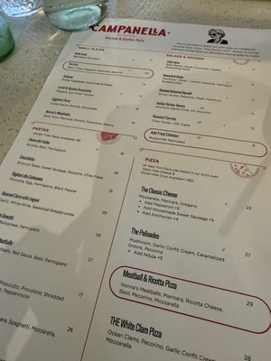 Menu photo 6 Campanella Sebastopol, CA