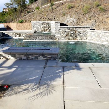 City Ready Pool Plans - 8' fire feature and baja entry (to the right) with midnight blue pebble. - Pool & Hot Tub Service Near Me City Ready Pool Plans - 8' fire feature and baja entry (to the right) with midnight blue pebble. - Pool & Hot Tub Service Near Me