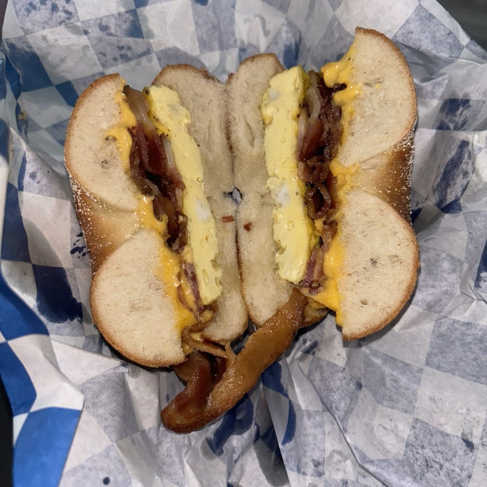 Pop's Bakery - Bacon Egg and Cheese Sandwich - Bagels Near Me - Washington, DC, District of Columbia