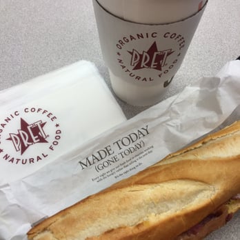 Pret A Manger - Bacon and egg baguette with coffee. Best breakfast ever. - Sandwiches Near Me - Washington DC, District of Columbia Pret A Manger - Bacon and egg baguette with coffee. Best breakfast ever. - Sandwiches Near Me - Washington DC, District of Columbia